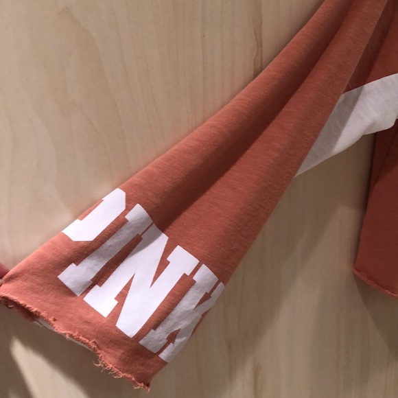 VS Pink Half-Zip Crop Hoodie with Flowy Sleeves - Picture 6 of 6